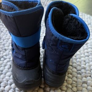 Kamik Navy and Bright Blue Kids Snow Boots